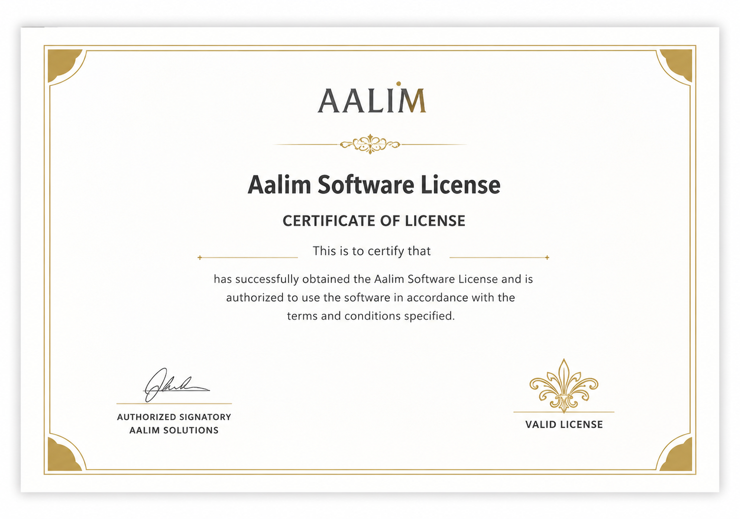 Sample IAIR certificate of completion